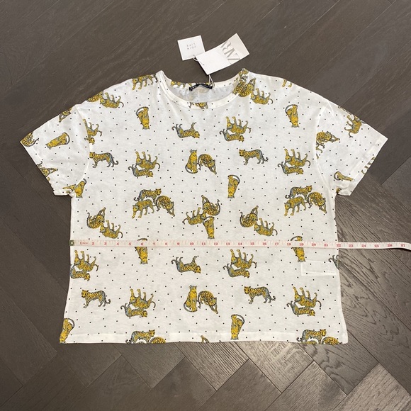 ZARA Animal Print T-Shirt in Medium (NWT) - Picture 2 of 6
